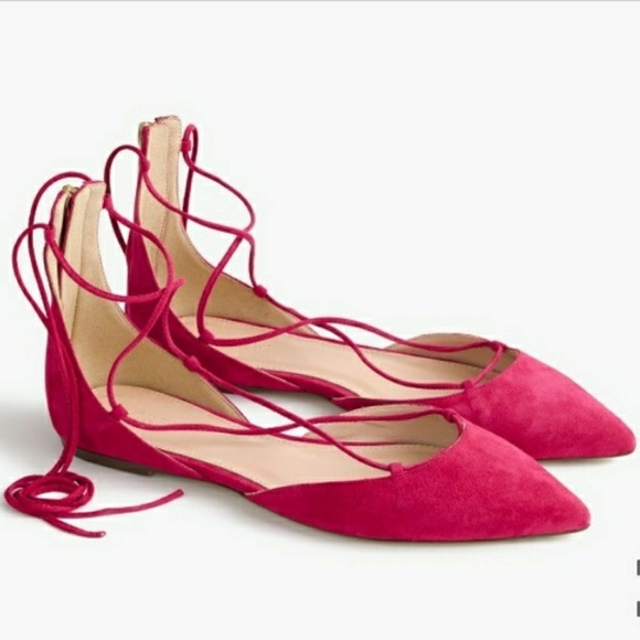 J. Crew Shoes - J Crew · Suede Pointed- Toe Flats